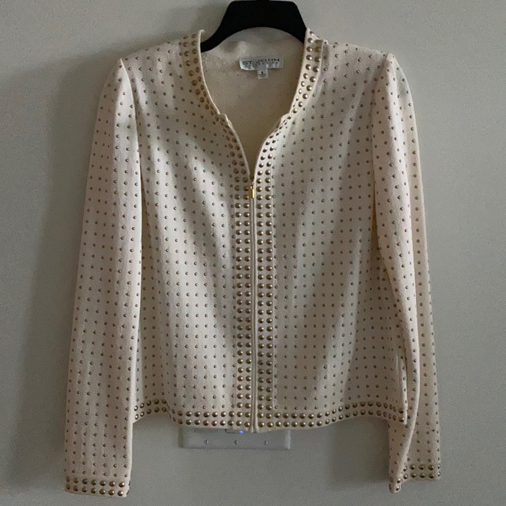St. John studded jacket